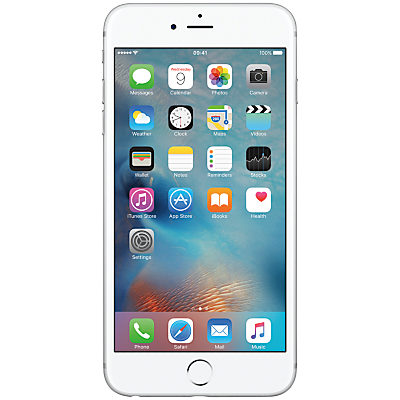 Apple iPhone 6s Plus, iOS, 5.5, 4G LTE, SIM Free, 32GB Silver